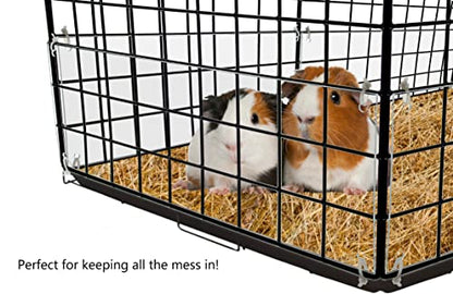 8 Pack Pet Cage Liner with Zip Ties Pet Rabbit Habitat Guinea Pig Cage 11.5" x 5.5" Flexible Plastic Side Protection Urine Guard Panels by Marketing Holders - color: 11.5" x 5.5"