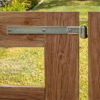National Hardware N131-102 294BC Hinge Strap in Zinc Plated,8 Inch (Pack of 2) - size: 8 Inch (Pack of 2)