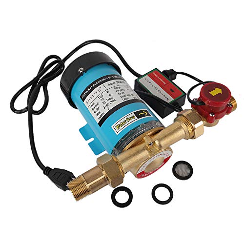 Home Pressure Booster Pump115V/60HZ 120W 1 inch Outlet Circulating Pump Automatic Shower Booster Pump with Water Flow Switch for Whole House System - size: 115V 1" 20GR-15