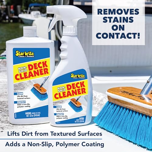 STAR BRITE Non-Skid Deck Cleaner & Protectant - Ultimate Boat Deck Wash - Protects Against Future Stains & UV - Ideal for Fiberglass, Vinyl, Plastic & Painted Surfaces -1 Gallon (085900) - style: 128 OZ Gallon