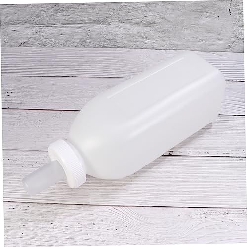 BESTonZON Complete 3-Piece Set Calf Nursing Bottle 2l Capacity Lid and Silicone Teat for Sheep