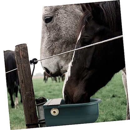 Garneck Automatic Cow Drinking Water Bowl Water Feeder for Livestock Convenient Use for Cattle Horses and Other Farm Animals - color: Dark Green
