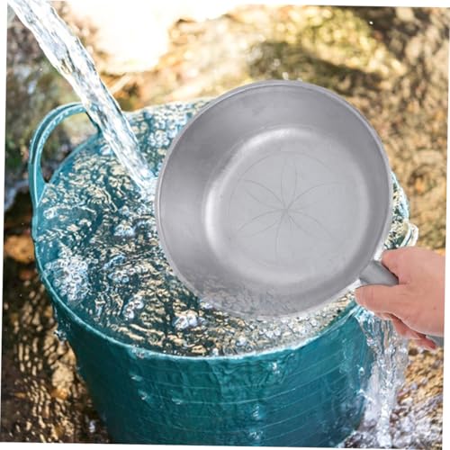 Aluminum Water Ladle Large Thickened Short Handle Scoop for Livestock Feeding and Watering, Deep Water Scoop Kitchen Gadget for Home Use Style