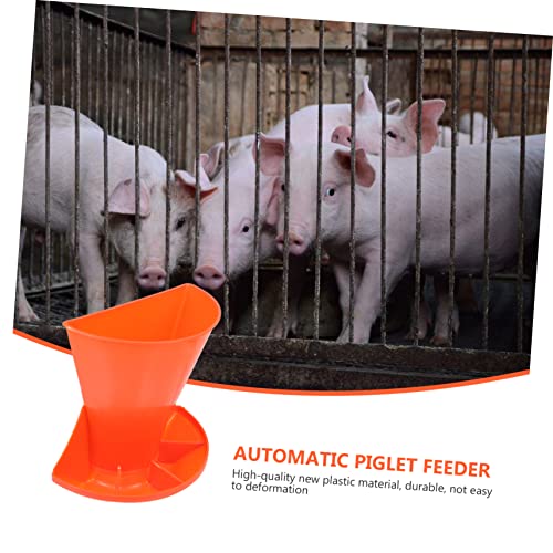 KESYOO Automatic Piglet Feeding Trough Compartment Livestock Feeder Easy Install Thicken Plastic Pig Feed Pan