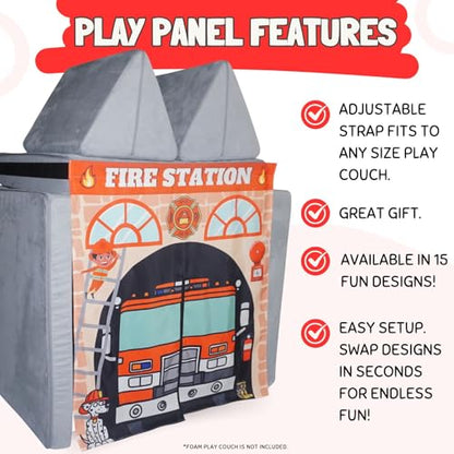 Couch Swag Play Panel for Childrens Foam Sofa Kids Couch - style: Adventure 3 Pack Bundle