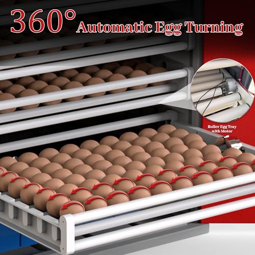 1000-Egg Commercial Cabinet Incubator, Automatic Egg Incubator for Hatching Chicken, Duck, Goose & Quail Eggs, Digital Temp & Humidity Control - size: 1000 Egg