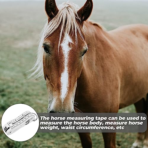Yardwe Horse Measuring Tape for Accurate Weight Height Portable Livestock Measuring Tape Scale Cattle and Other Animals Lightweight and Convenient Farm Tool