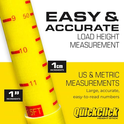 The Original QuickClick Height Stick – Measures Up to 15 Feet – Measure Your Load Before You Hit The Road™ - size: Original - Measures Up To 15'
