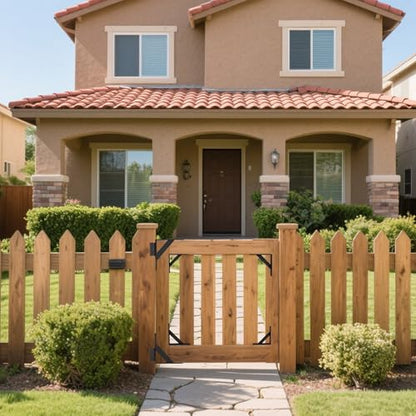 JUGREAT Fence Gate Kit Gate Hardware, Anti Sag Gate Kit Heavy Duty No Sag, Gate Corner Brace Bracket for Wooden Fence Gate-1Pack