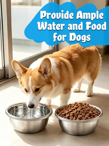 2 Pcs 0.7 Gallon Dog Bowls for Small Medium Dogs - Food Grade Stainless Steel Metal Water Bowl, Easy to Clean Food Bowls for Indoor Outdoor - size: 0.7 Gallons