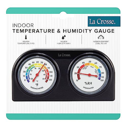 La Crosse 104-288 Analog Thermometer and Humidity Gauge