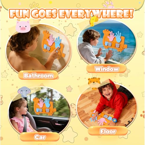 Silicone Counting Blocks Montessori Math Toy for Toddlers, Giraffe Board with Suction Cup & Tracing, Number Blocks Toys Preschool Manipulatives 3-5, Educational Toys for 3 Year Old