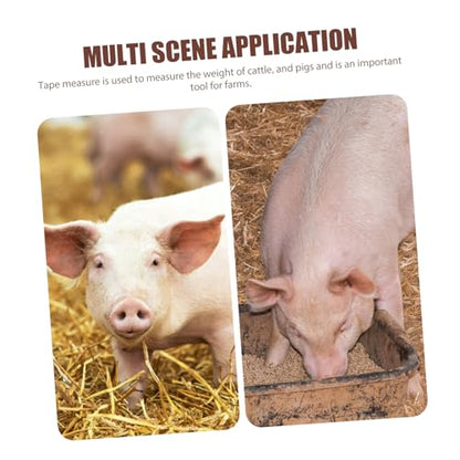 Outanaya Livestock Identification Tape Farm Scale for Cows Pigs Portable Measuring Tape High Precision Multi-use Horse Pig
