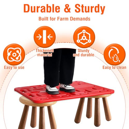 Livestock Sorting Panel with Paddle, Animal Guide Board Sturdy and Lightweight, Handling Equipment for Hogs, Sheep, Goats, Cattle, Portable Farm Fencing & Crowding Gate