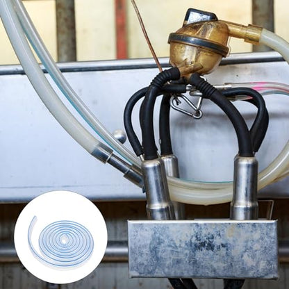 SEWACC Pvc Milking Tube Replacement for Cow Milking Machine Food Grade Milk Hose with Gentle Contact Supports Daily Hygiene for Dairy Parlour