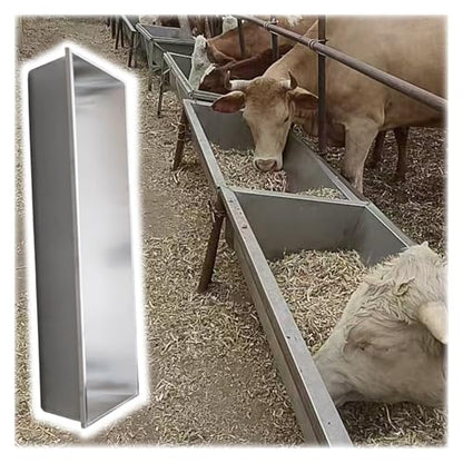 AMUFJJ Heavy Duty Cattle Trough Feeder, Outdoor Livestock Waterers & Food Troughs Bowl for Farm/Yards/Horse Stables/Pasture, Open Feeding Trough(100cm (39 2/5")) - size: 100cm (39 2/5")