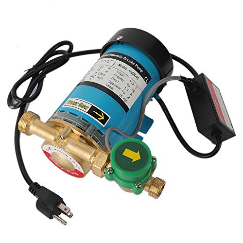 115V/60HZ 120W 3/4 inch Outlet Home Water Pressure Booster Pump Automatic Shower Booster Pump with Water Flow Switch for Whole House Shower System - size: 115V 3/4" 15GR-15