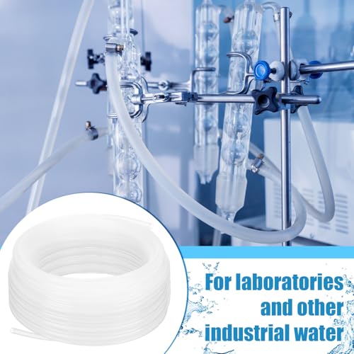 Nuanchu 100ft Polyethylene Tubing, 1/2" Od, 3/8" ID, 1/16" Wall Polyethylene Tubing Food Grade White Translucent Hose for Water, Beverage Pump, Homebrew, Brewing - size: 1/2" Od, 3/8" Id, 1/16" Wall
