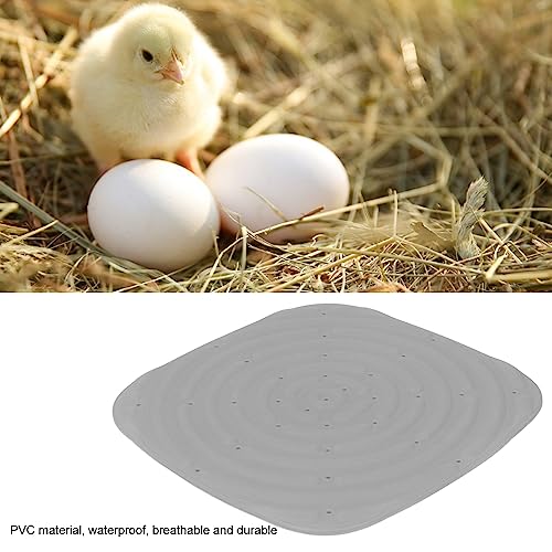 4pcs Chicken Nest Mat, Washable Poultry Nesting Box Pads PVC Water Proof Egg Collector Protector Liners for Laying Eggs Chicken Coop (Gray) - color: Gray