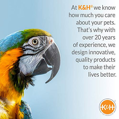 K&H Pet Products Snuggle-Up Bird Cage Heater, Bird Cage Accessory, Exotic Avian Warming Panel for Small Exotics Like Parakeet, Cockatiel, Canary - Small 5 X 3in Gray 12V - size: Small 3 X 5 Inches