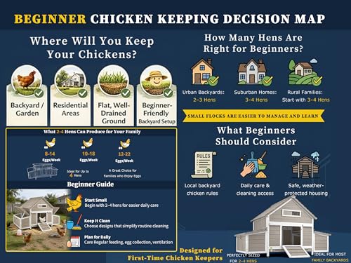 Gowoodhut Outdoor Chicken Coop Wooden Hen House for 2–4 Chickens Backyard Weatherproof Poultry Cage with Raised Floor, 6 Nesting Boxes, 3 Perches & Easy-Clean Removable Tray - size: 61.1"L x 33.5"W x 40.2"H