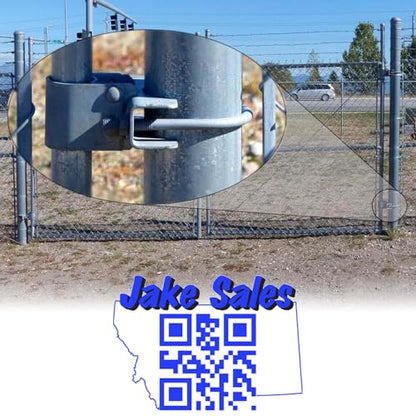 Chain Link Fence Bull Dog Commercial Duty Gate Hinge-for 2-3/8" Outside Diameter Gate Post/Pipe & 1-5/8" Thru 1-7/8" CASE Qty 10 - size: 2-3/8" Post - 10 Pack
