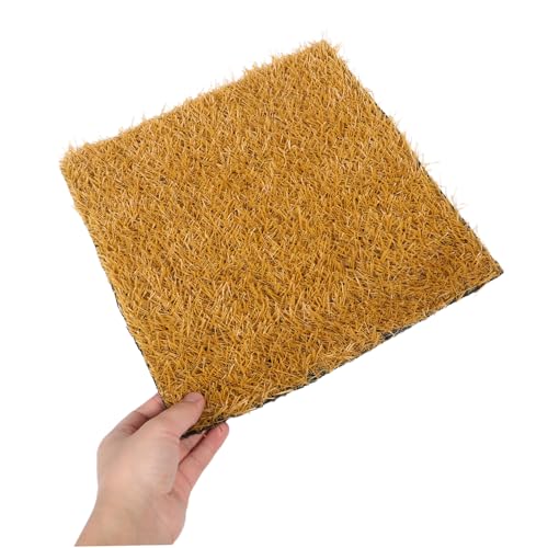 Toyvian 4pcs Chicken Nesting Pads Washable Artificial Grass Coop Bedding Liners for Hens Reusable Nest Box Mats for Eggs Nesting Mats for Chicken Coop