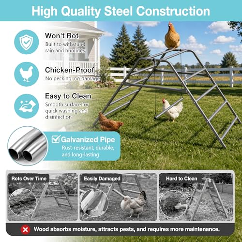Large Chicken Perch for Coop, Roosting Bar for Hen Stand,Funny Chicken Toy for Chicken Coop Accessories