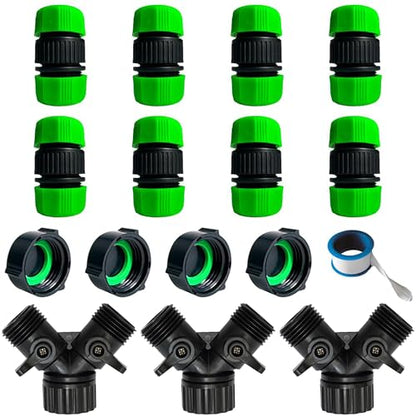 AMRITA Fittings for 1/2" Garden Soaker Hose, Female/Male Connector&Valves&Straight Connectors.(Fittings) - color: Fittings