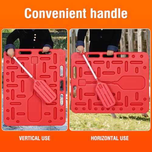 Livestock Sorting Panel with Paddle, Animal Guide Board Sturdy and Lightweight, Handling Equipment for Hogs, Sheep, Goats, Cattle, Portable Farm Fencing & Crowding Gate