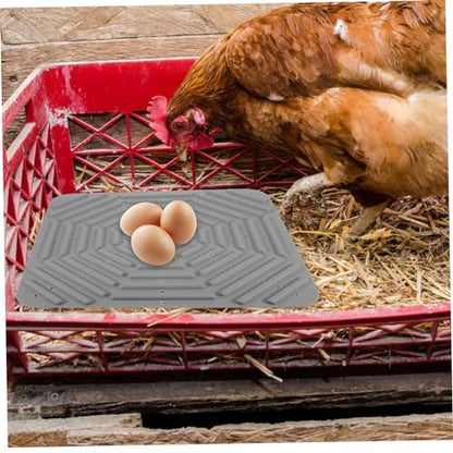 GANAZONO Silicone Chicken Nesting Pads for Coop Washable Chicken Bedding Mat Sturdy Nest Box Liners for Egg Laying Soft Easy to Clean