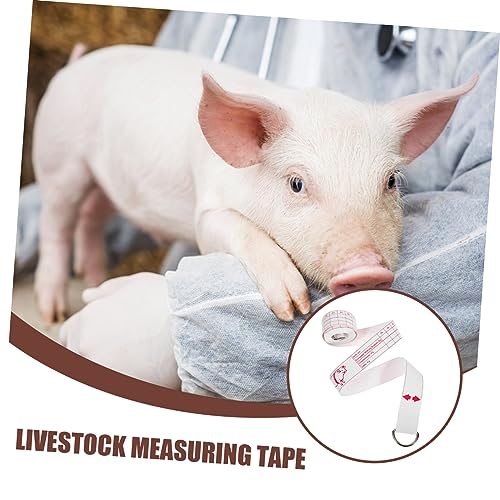 POPETPOP Animal Weight Tape Measure for Livestock Accurate Bust Measuring Tool for Cattle Pigs and Other Farm Animals High Precision Measuring Tape for Animal Weighing