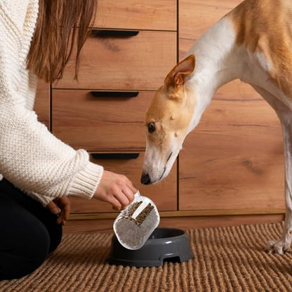 Dog Food Scoop 2 Cup,Plastic Measuring Cups with Handle Pet Food Scoops with Precise Markings for Dogs, Cats or Birds Food (2 CUP) - size: 2 CUP
