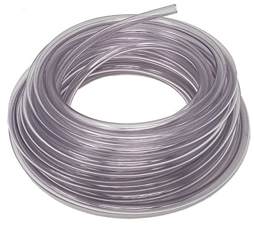 Food Grade Crystal Clear Vinyl Tubing, 1/4-Inch ID x 3/8-Inch OD (50 Ft) - size: 50 Ft