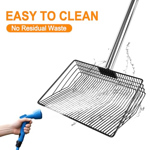 Large Chicken Poop Scooper, Chicken Coop Rake Scooper Accessories