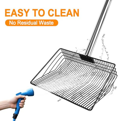 Large Chicken Poop Scooper, Chicken Coop Rake Scooper Accessories
