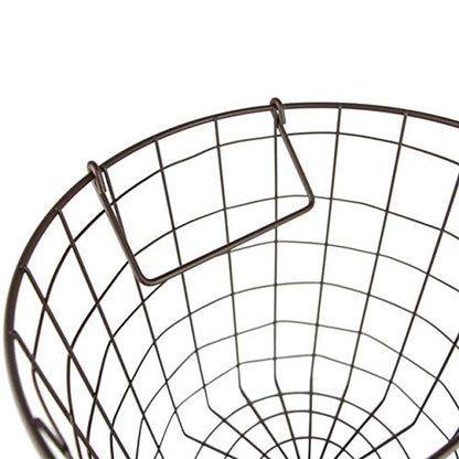 DII Metal Wire Mesh Stackable Utility Storage Bin, Small Round, 12x12x10", Bronze - color: Bronze, size: 12 x 12 x 10 inches