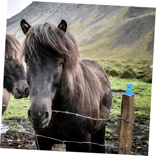 Balacoo 10Pcs Line Insulators for Electric Fence Material for Livestock and People Farm and Pasture Accessories Electric Fence Post Insulators