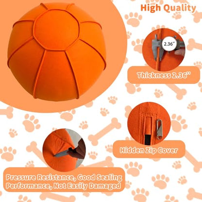 Herding Ball for Dogs, Large Dog Training, Jolly Ball for Australian Shepherd and Collie 25 inch (Orange)