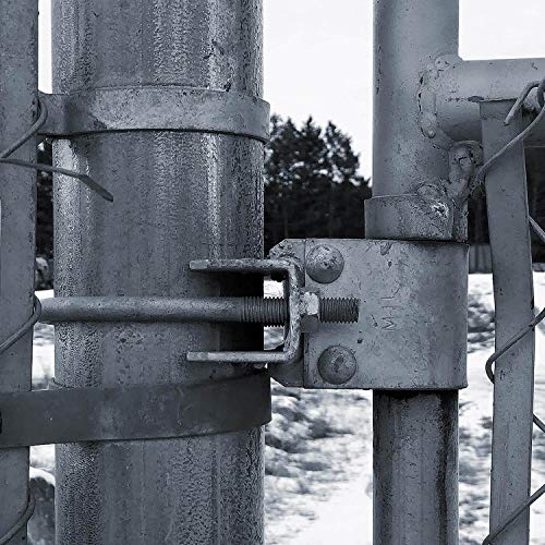 Jake Sales 4-1/2"" Chain Link Bull Dog Hinge (2 Pack), GALVANIZED - size: 4-1/2" Post - 2 Pack