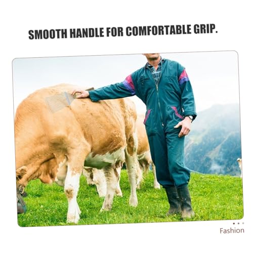 UKCOCO 2pcs Horse Grooming Comb Horsehair Wool Combs Rake for Horse Cattle Livestock Hair Removal