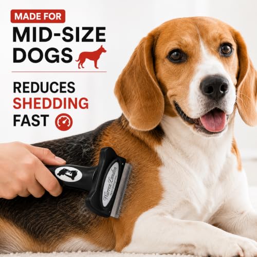 Warren London Deshedding Brush for Medium Short Hair Dogs, 2.5 Inch - size: Short Hair | Medium