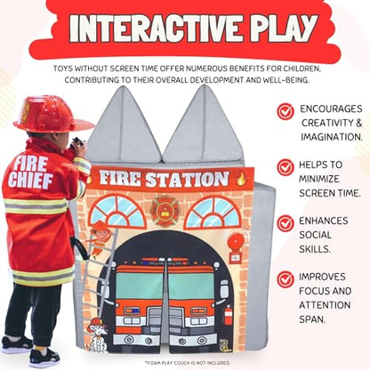 Couch Swag Play Panel for Childrens Foam Sofa Kids Couch (Firehouse) - style: Firehouse