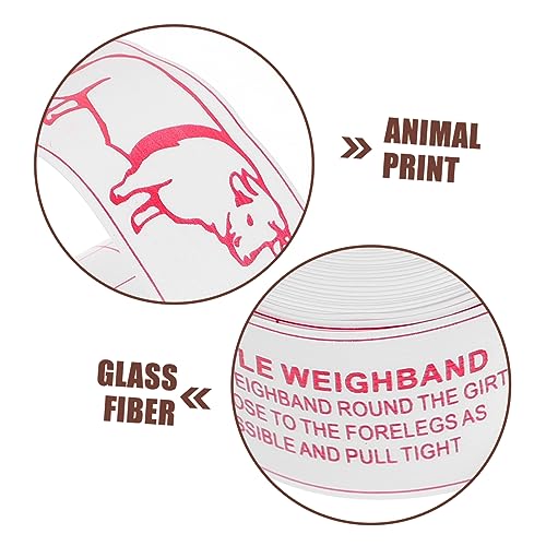 Abaodam Animal Weight Tape Measure for Cattle Livestock Lightweight Bust Measuring Tool Pigs and Cows Compact Portable Design for Easy Storage