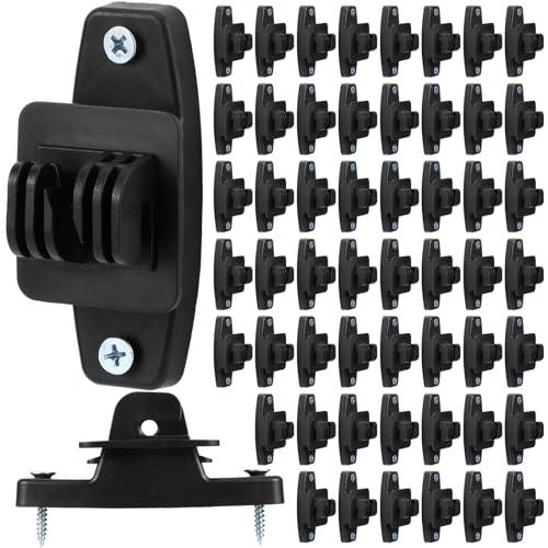 Pushglossy 100 Pcs Electric Wire Fence Insulators Electric Fence Wood Post Claw Insulators Accessories Nail Wood Post Nail on Insulator for Hi-tensile, Heavy Duty Fencing Wire Polywire (Black) - color: Black