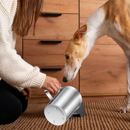 8 Cup Dog Food Scoop 304 Stainless Steel Dog Food Measuring Cups for Cat or Bird Pet Foods, Injection Molded and Dishwasher Safe (8 Cup) - size: 8 Cup