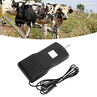 Digital Electrical Fence Voltage Tester, Voltmeter High Voltage Range up 200 15000V, Fence Voltage Tester with Large 15KV LCD Display for Farm Garde(Black), Electric Fence Charger Tester Voltage