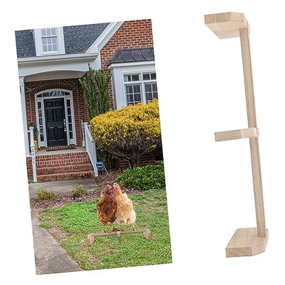 FRCOLOR 2pcs Wooden Chicken Perch Stand for Roosting Pet Supplies for Hens and Birds Promotes Comfort Leg Exercise and Relaxation Coop