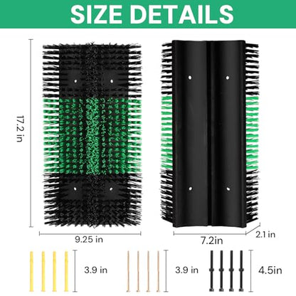4pcs Upgraded XL Livestock Scratching Brush with 32 Screws – Large Cattle and Horse Grooming Brush, Itch Relief for Horses,Sheep, Goat, Cattle,Cow,and Pig,Suitable for farms and ranches - size: 4pcs