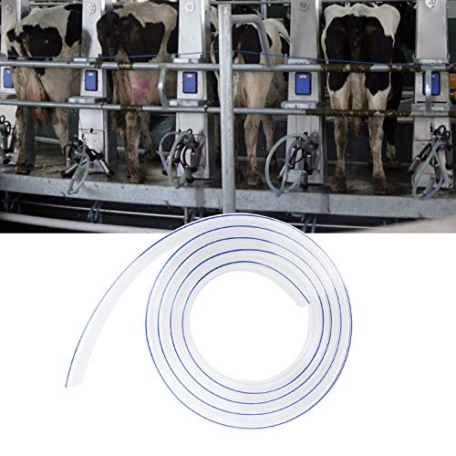 Milking Machine Tube, G1/8 3 Meter Transparent Milker Tube Food Grade Hose Milking Machine Accessories for Milking Cattle and Sheep